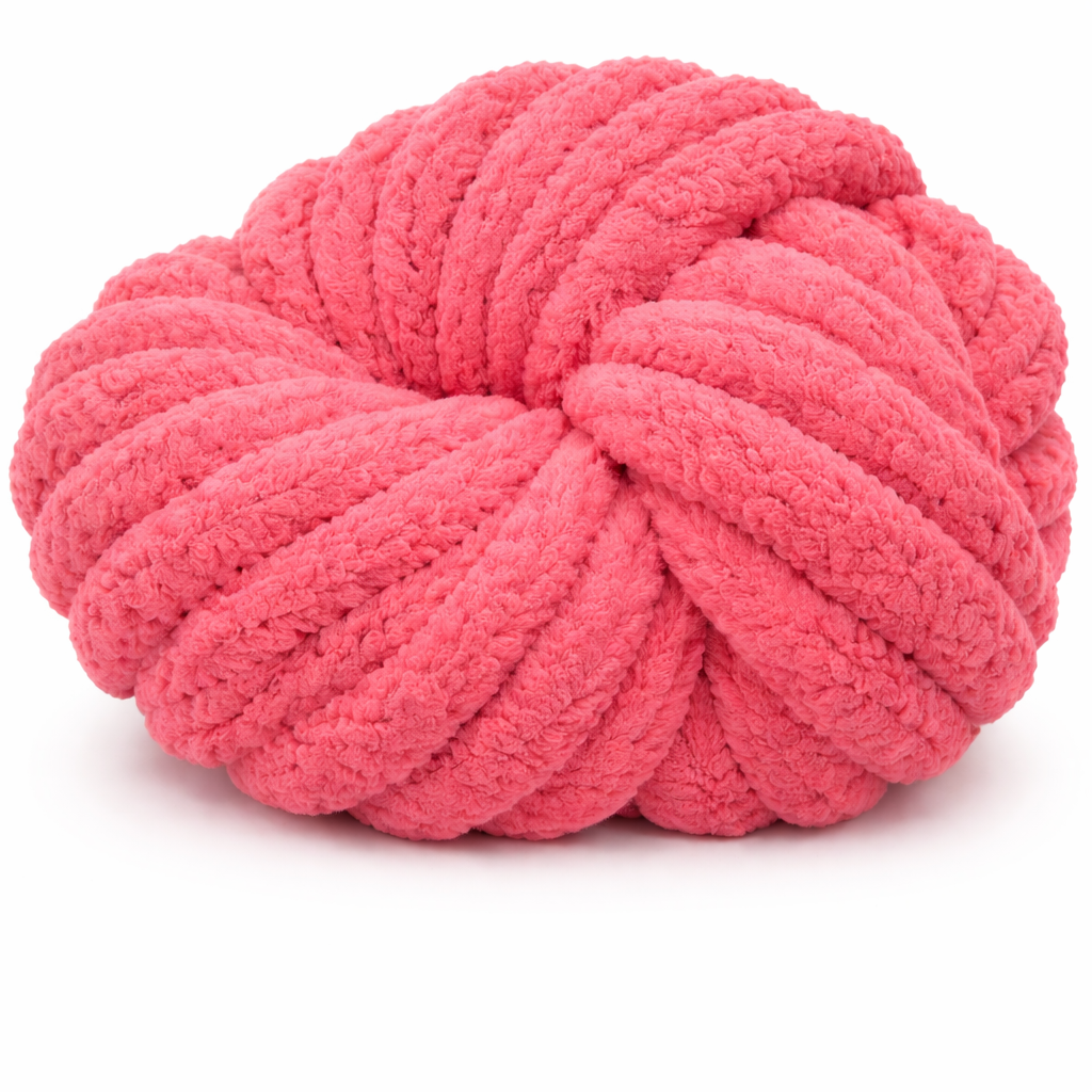 Fuchsia - Super Jumbo Chunky Chenille Yarn (#7 Jumbo)