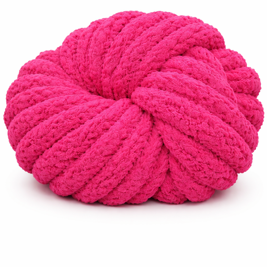 Rose Pink - Super Jumbo Chunky Chenille Yarn (#7 Jumbo)