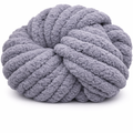 Grey - Super Jumbo Chunky Chenille Yarn (#7 Jumbo)