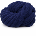 Navy Blue - Super Jumbo Chunky Chenille Yarn (#7 Jumbo)