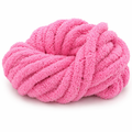 Hot Pink - Super Jumbo Chunky Chenille Yarn (#7 Jumbo)