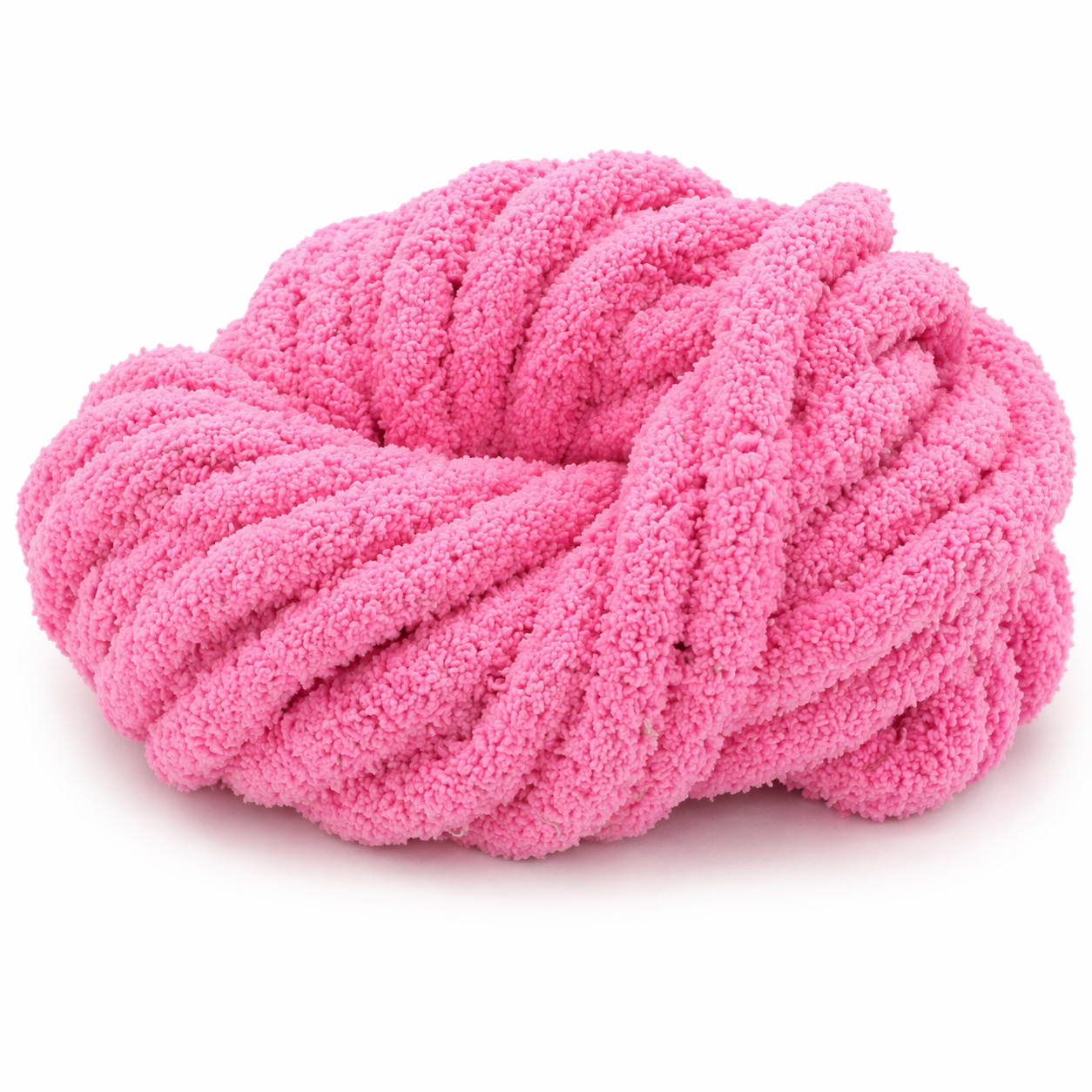 Hot Pink - Super Jumbo Chunky Chenille Yarn (#7 Jumbo)