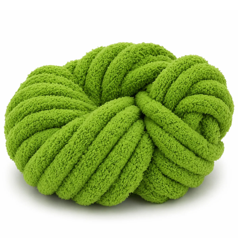 Green - Super Jumbo Chunky Chenille Yarn (#7 Jumbo)