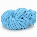 Bright Blue - Super Jumbo Chunky Chenille Yarn (#7 Jumbo)