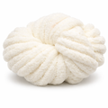 Soft White - Super Jumbo Chunky Chenille Yarn (#7 Jumbo)