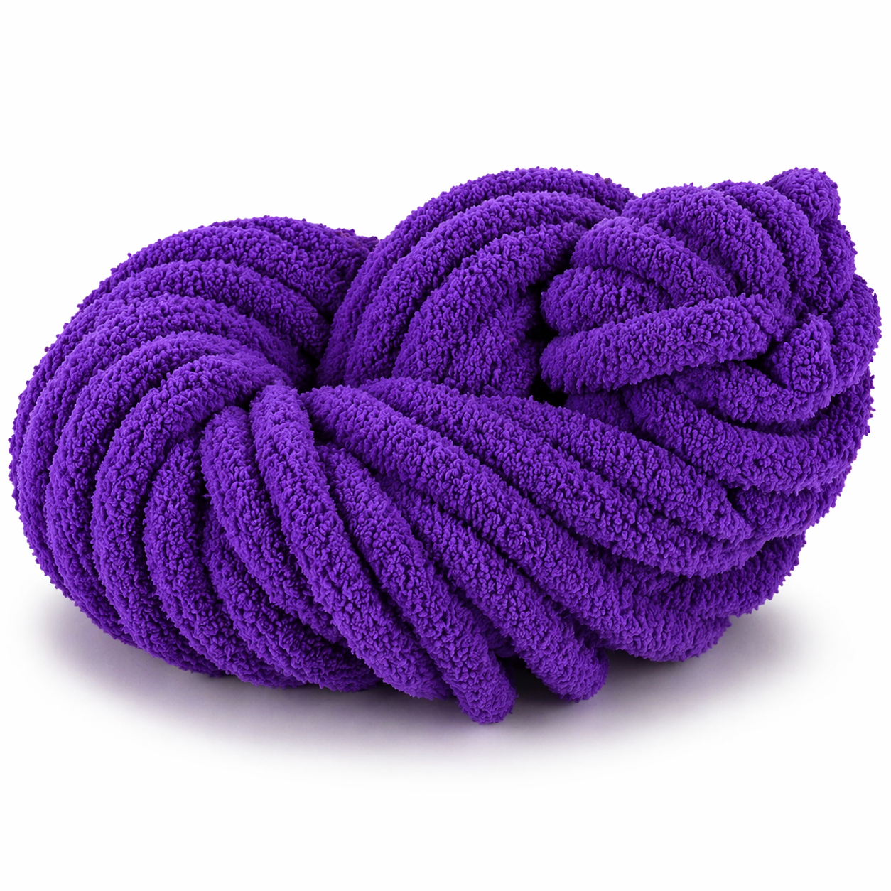 Dark Purple - Super Jumbo Chunky Chenille Yarn (#7 Jumbo)