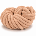 Oat Beige - Super Jumbo Chunky Chenille Yarn (#7 Jumbo)