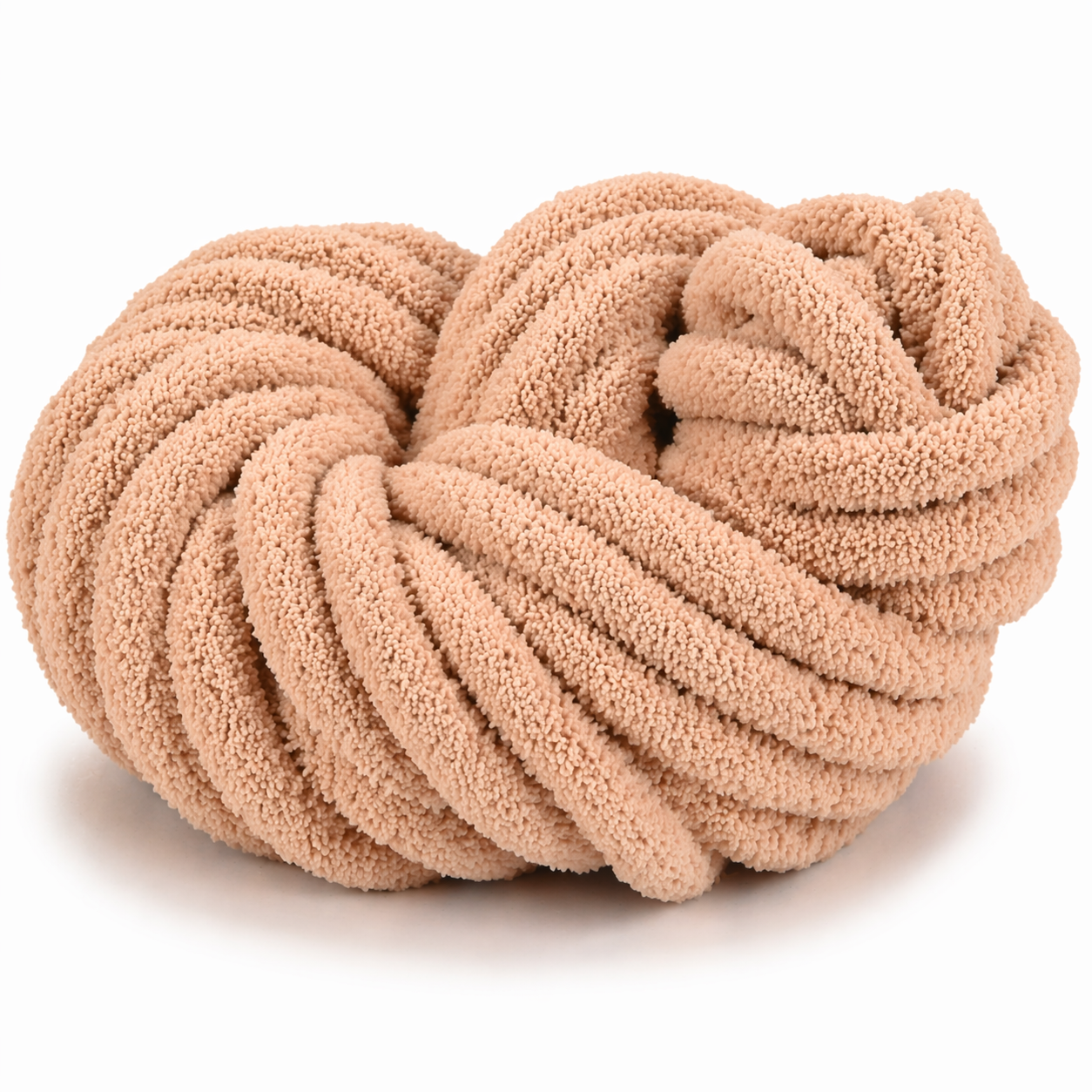 Oat Beige - Super Jumbo Chunky Chenille Yarn (#7 Jumbo)