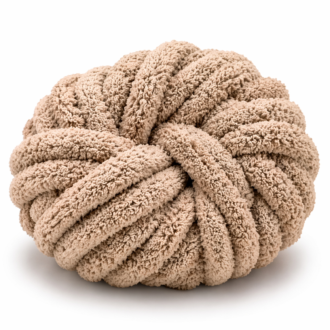 Teddy Brown - Super Jumbo Chunky Chenille Yarn (#7 Jumbo)