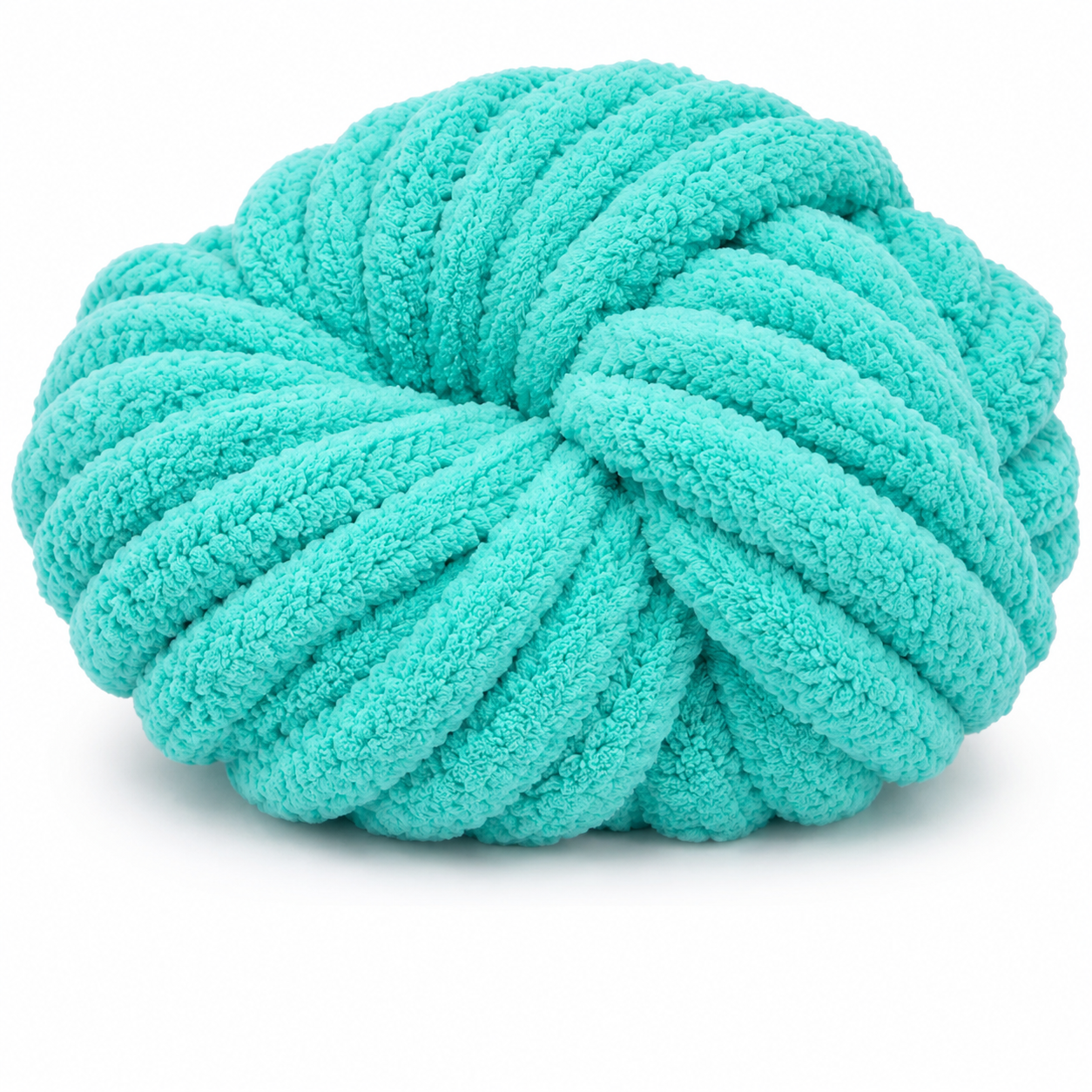 Turquoise - #7 Super Chunky Chenille Yarn - 8.8oz / 28-29 Yards