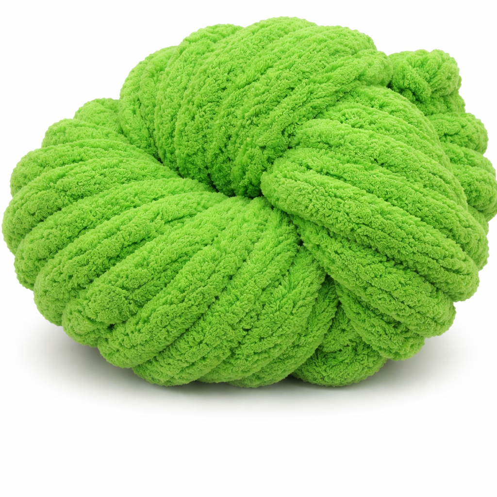Emerald Green - Super Jumbo Chunky Chenille Yarn (#7 Jumbo)