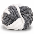 Gray Haven - Variegated Chunky Chenille Yarn (#7 Jumbo)