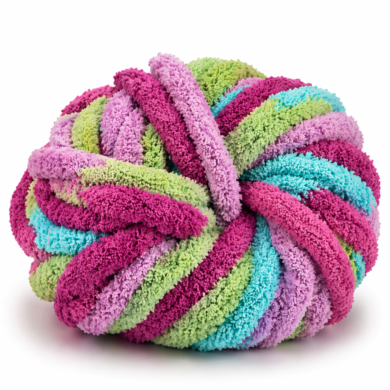 Carnival - Variegated Chunky Chenille Yarn (#7 Jumbo)