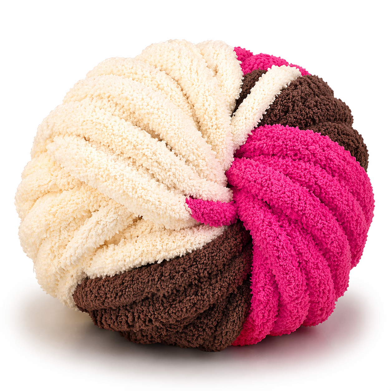 Triple Scoop - Variegated Chunky Chenille Yarn (#7 Jumbo)