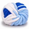 Snuggle Blue - Variegated Chunky Chenille Yarn (#7 Jumbo)
