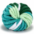Green Oasis - Variegated Chunky Chenille Yarn (#7 Jumbo)