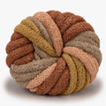 Caramel Latte - #7 Variegated Chunky Chenille Yarn - 8.8oz / 28-29 Yards