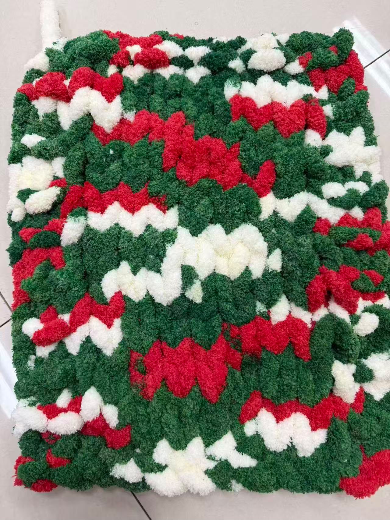 Holly Berry (Limited Edition) - #7 Variegated Chunky Chenille Yarn - 8.8oz / 28-29 Yards