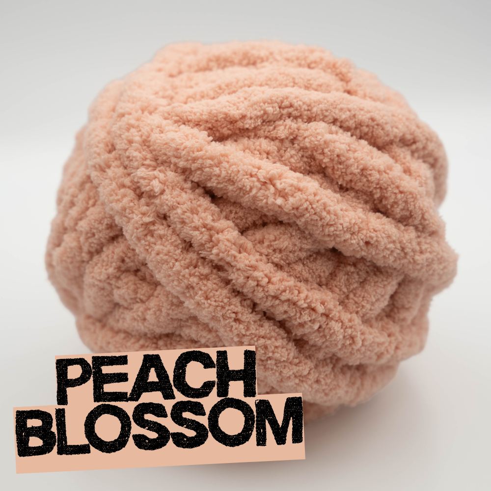 Peach Blossom - #7 Super Chunky Chenille Yarn - 8.8oz / 28-29 Yards
