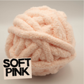 Soft Pink  - #7 Super Chunky Chenille Yarn - 8.8oz / 28-29 Yards