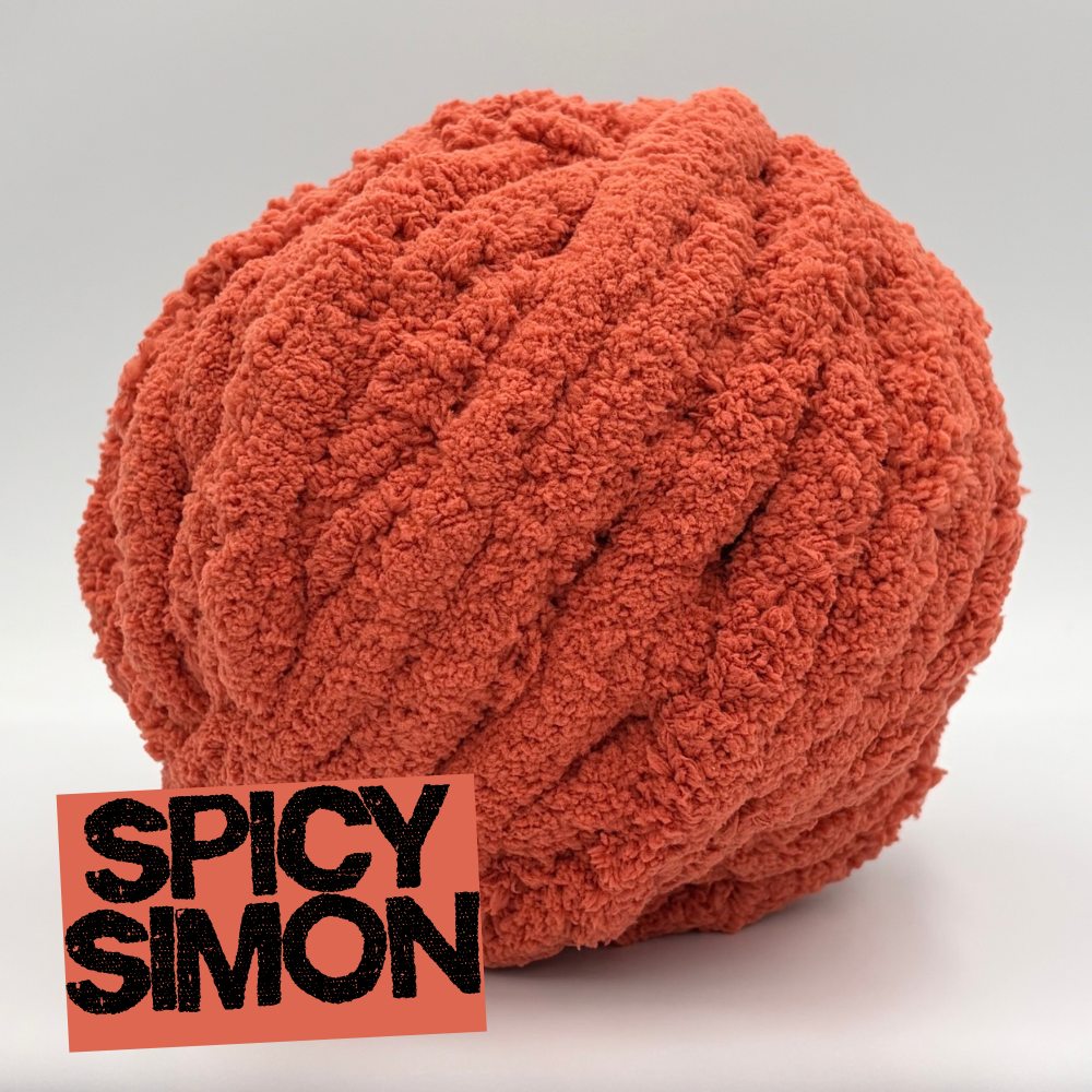 Spicy Simon - #7 Super Chunky Chenille Yarn - 8.8oz / 28-29 Yards