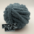 Storm Blue  - #7 Super Chunky Chenille Yarn - 8.8oz / 28-29 Yards