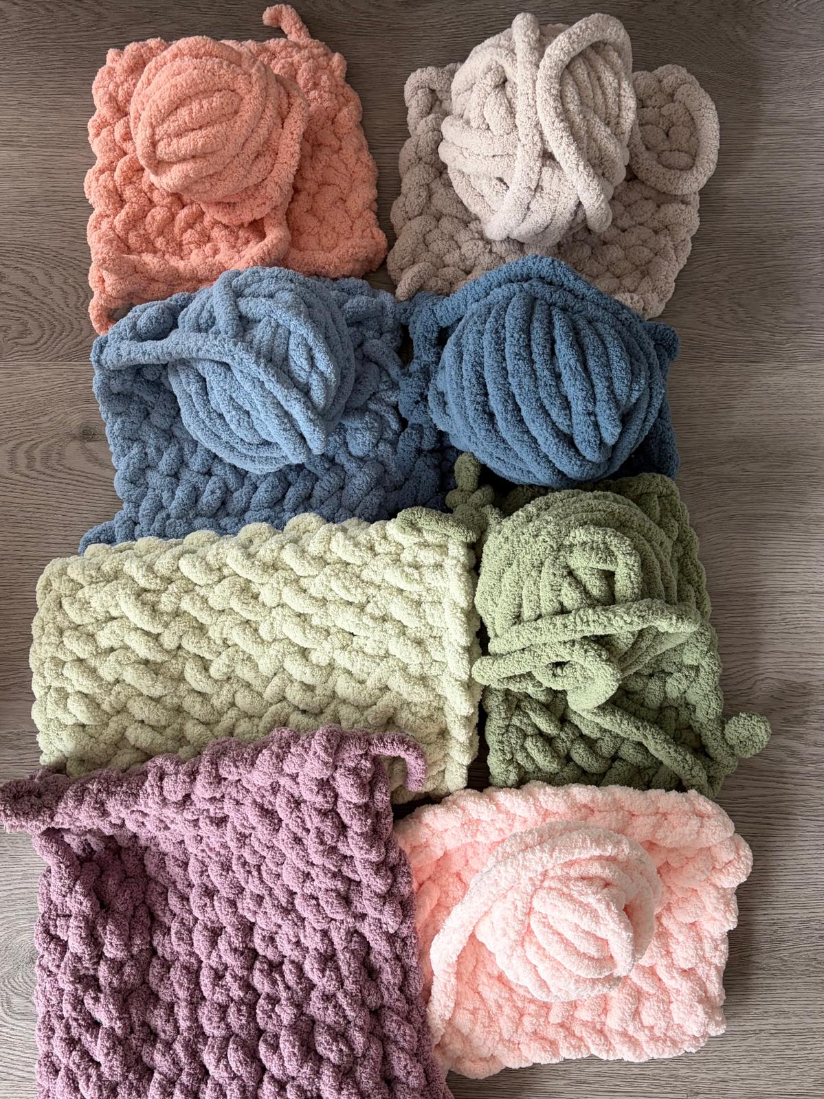 Soft Stone  - #7 Super Chunky Chenille Yarn - 8.8oz / 28-29 Yards